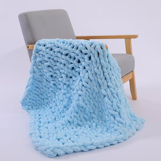 Sofa-Überwurf mit Zopfmuster, weiche gewebte Decke aus 100 % Acryl mit neuem Design