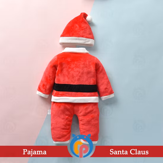 Baby-Weihnachtsmann-Anzug, Weihnachtskostüm, Weihnachtsmann-Kostüm, Strampler