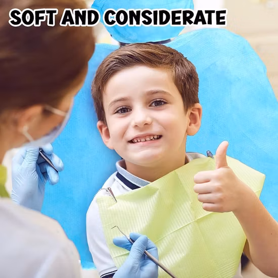SJ Dental Halbstuhl-Bezüge, hochwertige Einweg-Vliesstoff-wasserdichte Schutzhülle für die Rückenlehne und Kopfstütze des Zahnarztstuhls