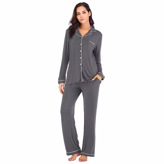 Großhandel für Damen-Hausbekleidung, zweiteilige Damen-Pyjamas, Damen-Nachtwäsche für zu Hause, unverzichtbare Strickkleidung, Kleidung, Pyjama-Set